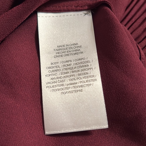 Lauren Ralph Lauren- Pleated Georgette Blouse - Size S - Picture 2 of 3